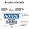 Signmission Fire Exit Do Not Block Not A Storage Area OSHA Notice Sign, Aluminum, 10in W x 7in L, 2PK OS-2PACK-NS-A-710-L-12584 - alternate 5